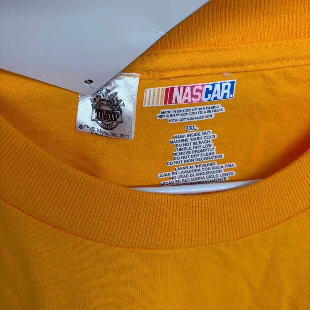 NEW Kyle Busch Graphic M&Ms Racing T Shirt 3XL Yellow #18 Car NASCAR‎ Deadstock - Picture 6 of 6